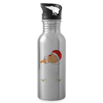 Christmas Pajamas Pajamas Sleepshirt - Water bottle with straw - silver - Right