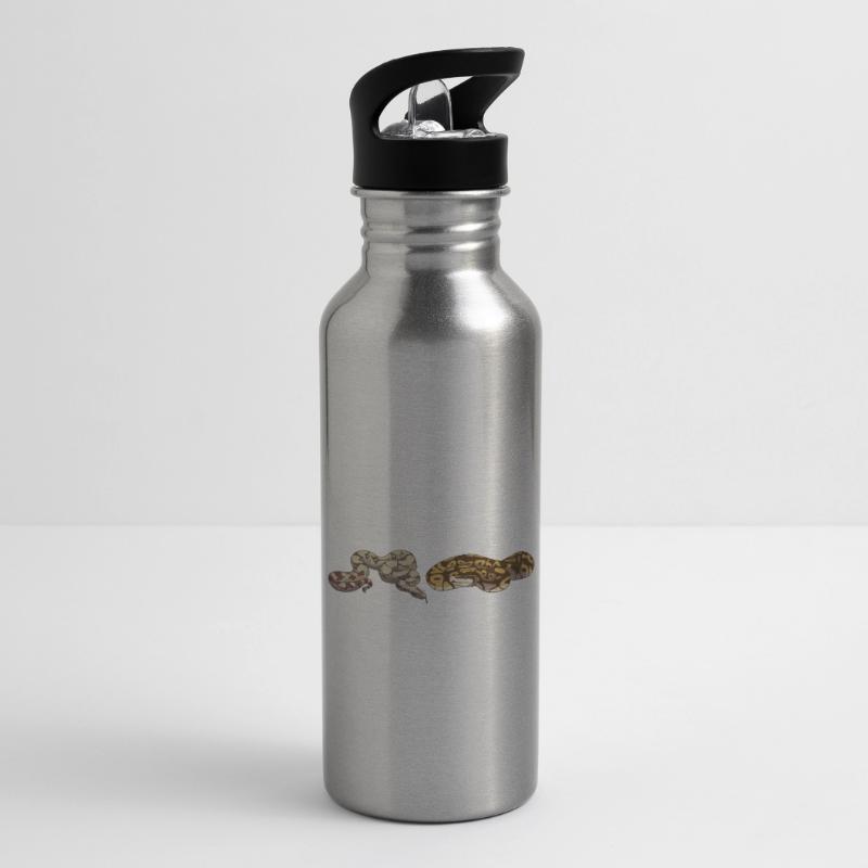 Lustige Kugelpython Schlange Trinkflasche mit integriertem Trinkhalm