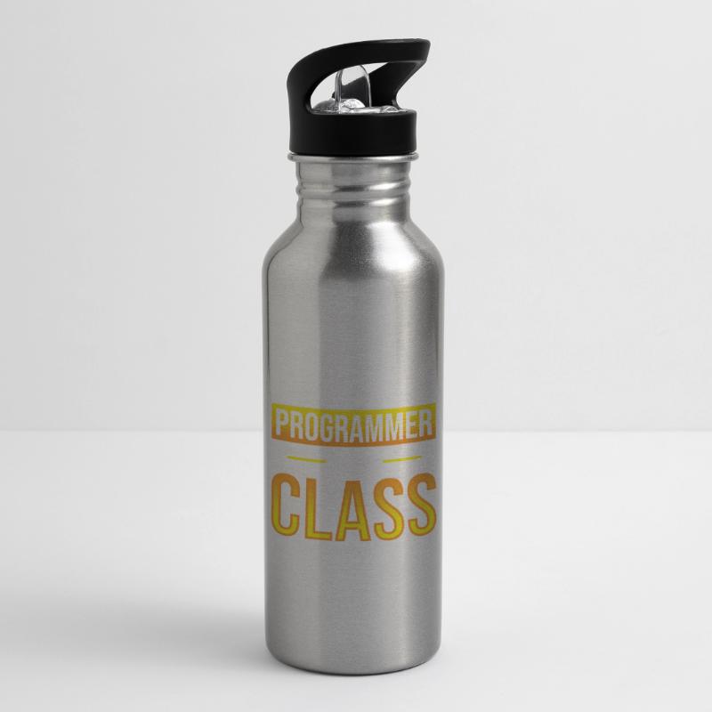 This Java Programmer has Class Programming Coding Trinkflasche mit integriertem Trinkhalm