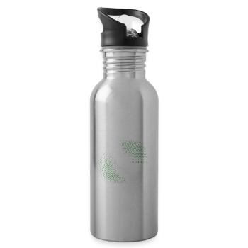 Mäht In Germany Garten Gartenarbeit Rasenmäher - Trinkflasche mit integriertem Trinkhalm - Lightsilver - Rechts