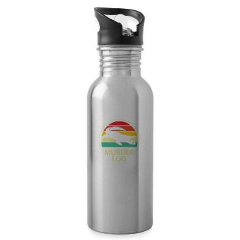 Murder Log - Water bottle with straw - silver - Right