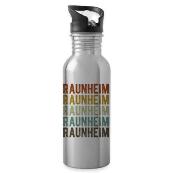Raunheim City Rétro Vintage - Gourde avec paille intégrée - argent clair - Droite