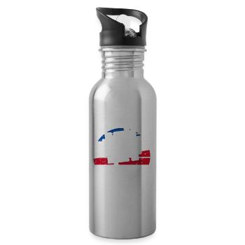 Je Peux Pas J'ai Puzzle - Trinkflasche mit integriertem Trinkhalm - Lightsilver - Rechts