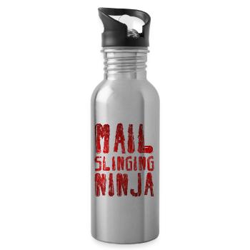 Mail Slinging Ninja 3 - Trinkflasche mit integriertem Trinkhalm - Lightsilver - Rechts