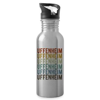 Uffenheim City Retro Vintage - Gourde avec paille intégrée - argent clair - Droite