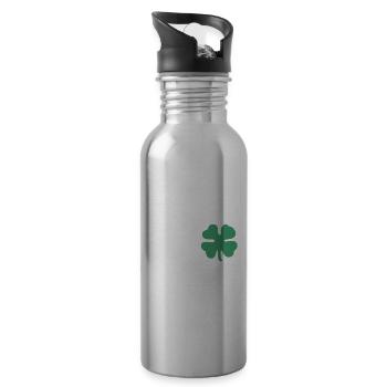 Let's Get Day Betrunkenes Bier Trinken St. Patrick's - Trinkflasche mit integriertem Trinkhalm - Lightsilver - Rechts
