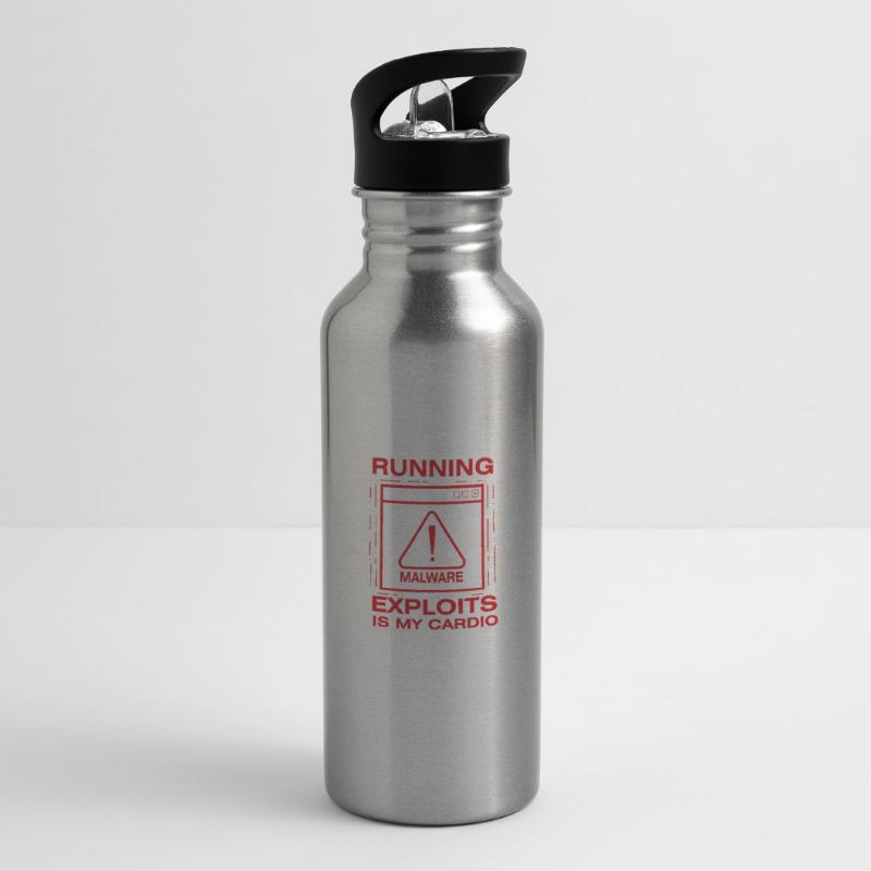 Hacker Programmer Developer Computer Science Water bottle with straw