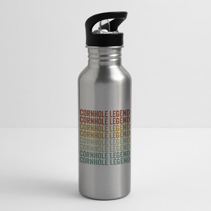 Cornhole Legend Cornhole Player Cornhole Master Water bottle with straw