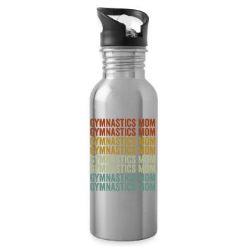 Gymnastics Mom Gymnastics Mom Women Gymnastics - Water bottle with straw - silver - Right