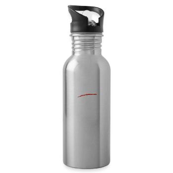 Geselle Gesellenprüfung Ausbildung Lustiges - Trinkflasche mit integriertem Trinkhalm - Lightsilver - Rechts