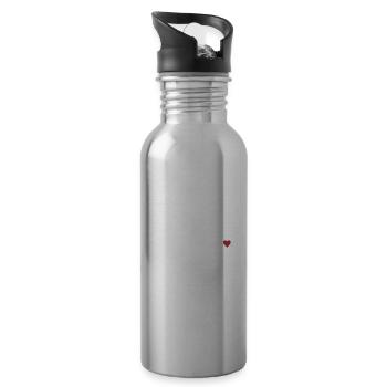 Just Published Author Shirt Women, Pub Day T Shirt - Water bottle with straw - silver - Right