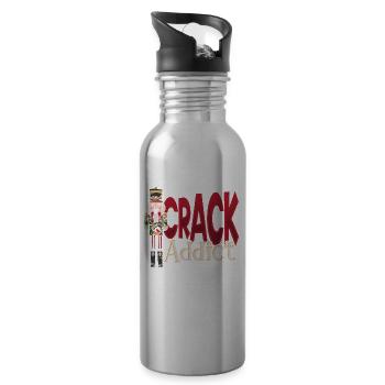 Crack Addict Nutcracker Christmas Squad Ballet - Trinkflasche mit integriertem Trinkhalm - Lightsilver - Rechts