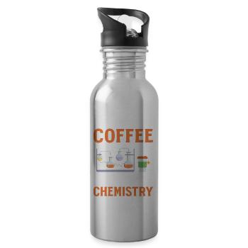 First I Drink Coffee Then I Teach Chemistry - Water bottle with straw - silver - Right