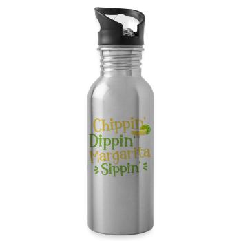 Chippin' Dippin' Margarita Sippin' Margarita Drink - Trinkflasche mit integriertem Trinkhalm - Lightsilver - Rechts