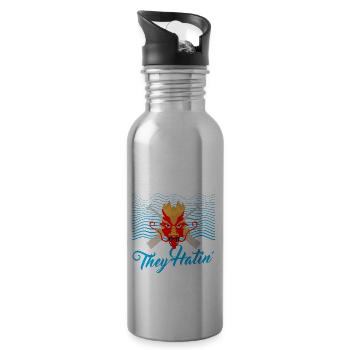 Dragon Boat Race Festival for Dragon Boat - Water bottle with straw - silver - Right