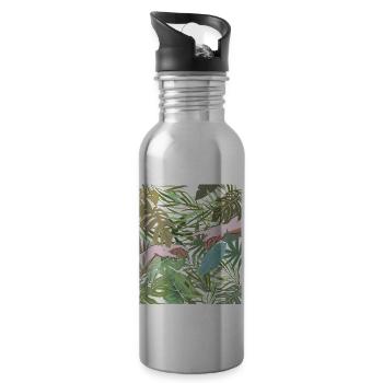Coconut Girl Création Esthétique D’Adam - Gourde avec paille intégrée - argent clair - Droite