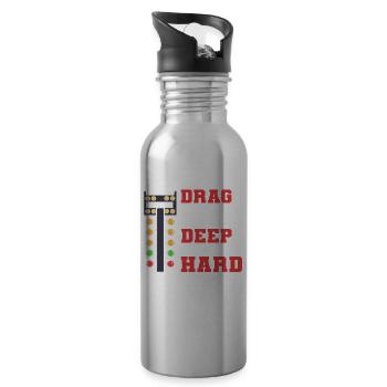 Drag Racers Drag Racing Drag Race Sport - Gourde avec paille intégrée - argent clair - Droite