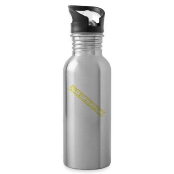 POLICE LINE DO NOT CROSS - Water bottle with straw - silver - Right