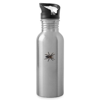 Vogelspinne I Tarantula Terrarium Motiv für - Trinkflasche mit integriertem Trinkhalm - Lightsilver - Rechts