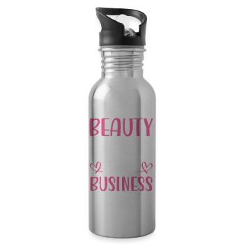Beauty Is My Business - Trinkflasche mit integriertem Trinkhalm - Lightsilver - Rechts