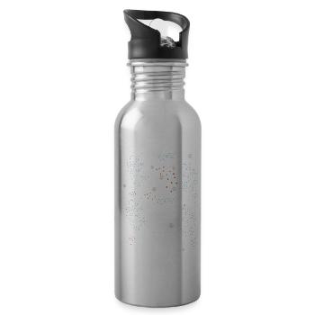 Mein Raum ist Klein - Trinkflasche mit integriertem Trinkhalm - Lightsilver - Rechts