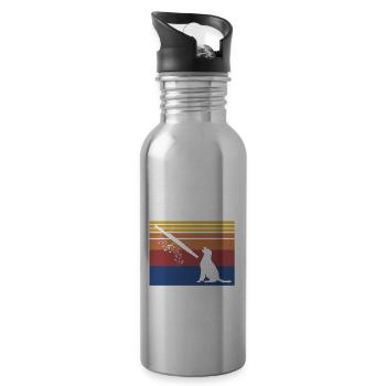 Bassoon for bassoon reed and bassoonist - Water bottle with straw - silver - Right