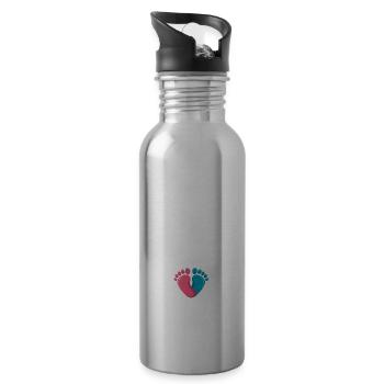 I Miss Beer 2 - Water bottle with straw - silver - Right