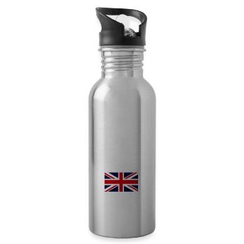 Why Yes, I Do Randomly Use A British Accent 4 - Water bottle with straw - silver - Right