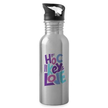 Field Hockey Indoor Hockey Hockey Girl - Water bottle with straw - silver - Right