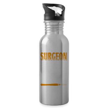 Surgeon Miracle Worker Isn't An Official Job Title - Trinkflasche mit integriertem Trinkhalm - Lightsilver - Rechts