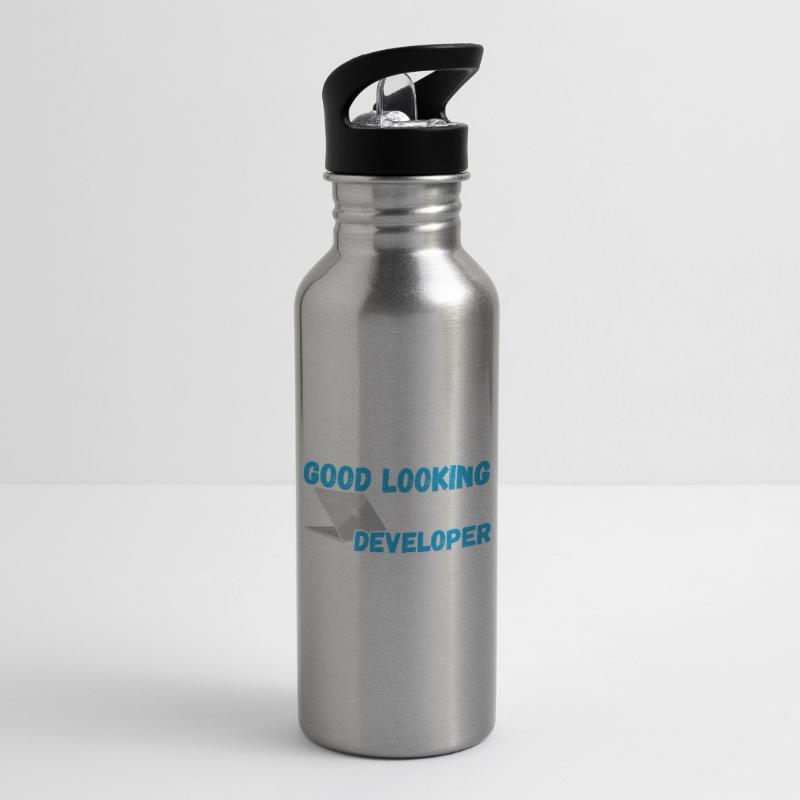 Programmer Smart And Good Looking Web Developer Water bottle with straw