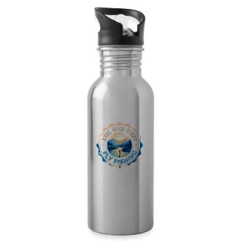 Fly Fishing Reel Good Vibes Morning Hours in - Trinkflasche mit integriertem Trinkhalm - Lightsilver - Rechts