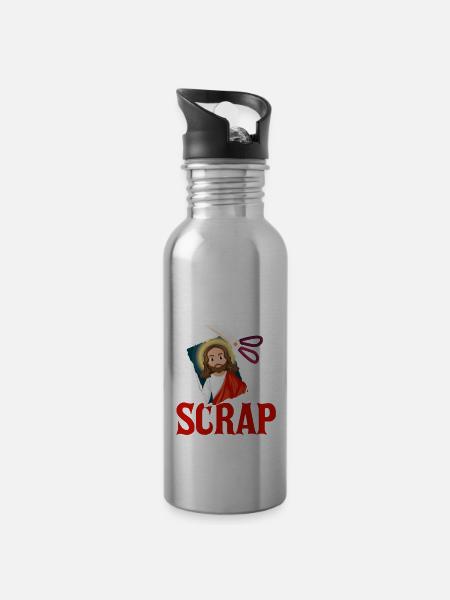 Scrapbooking Scrapbooker - Trinkflasche mit integriertem Trinkhalm - 