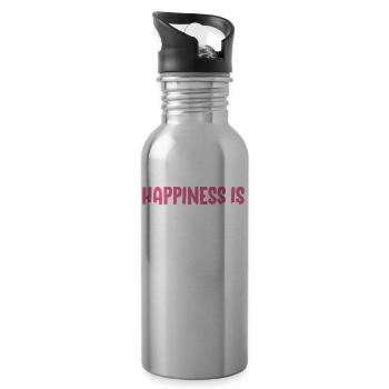 Aerial Silk Aerialist - Water bottle with straw - silver - Right