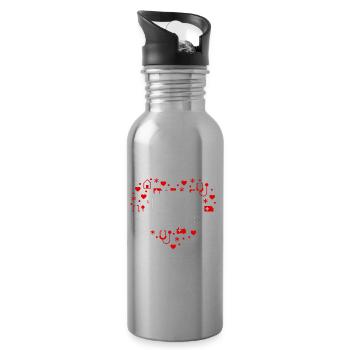 Nurse Instructor - Water bottle with straw - silver - Right