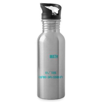 Learn Math School - Water bottle with straw - silver - Right