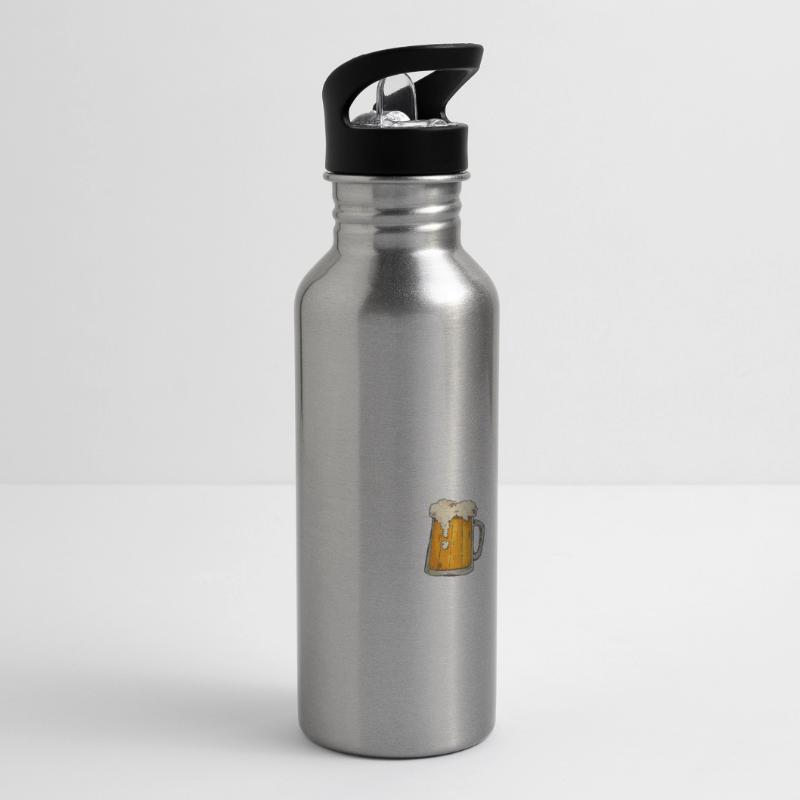 Dieser Computerprogrammierer braucht Bierprogrammierung Trinkflasche mit integriertem Trinkhalm