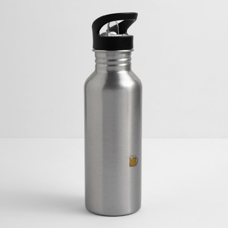 Dieser Computerprogrammierer braucht Bierprogrammierung Trinkflasche mit integriertem Trinkhalm