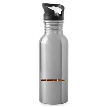 Fagott - Trinkflasche mit integriertem Trinkhalm - Lightsilver - Rechts