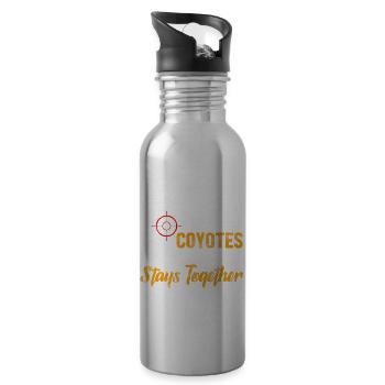 Coyote Hunt Coyote Hunter Yote - Gourde avec paille intégrée - argent clair - Droite
