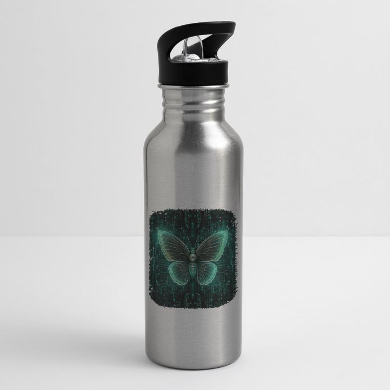 Programmierung PC Programm Code Schmetterling Trinkflasche mit integriertem Trinkhalm