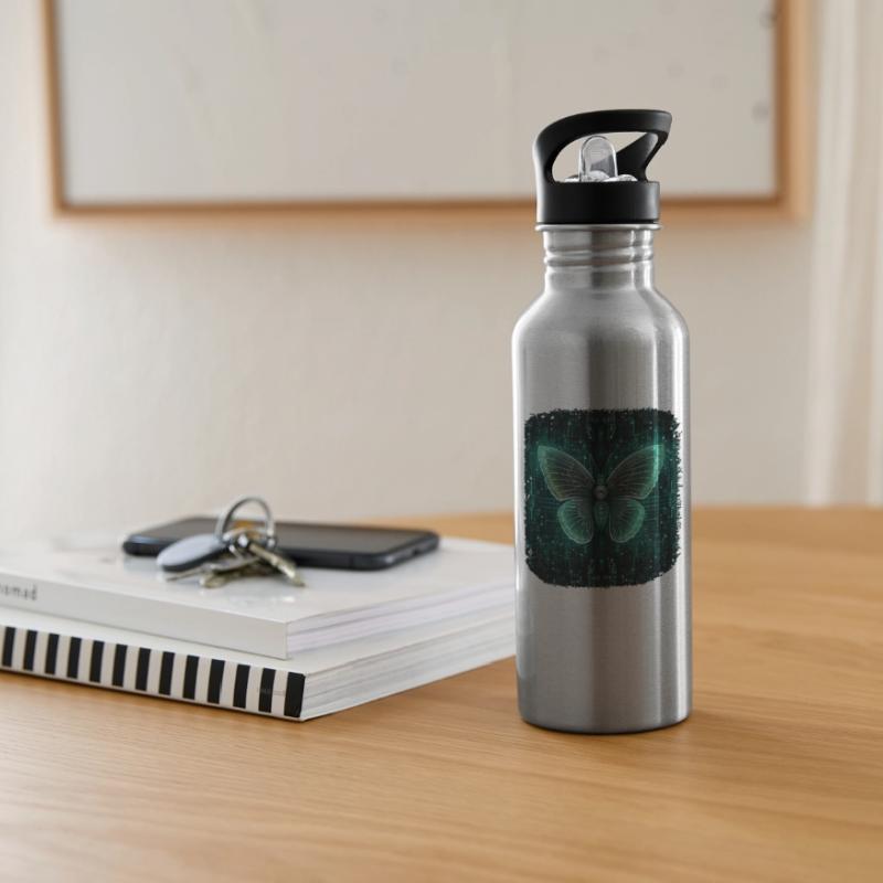 Programmierung PC Programm Code Schmetterling Trinkflasche mit integriertem Trinkhalm