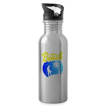 Funny Probing Metal Detector Detector - Water bottle with straw - silver - Right