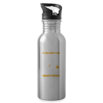 Meteorologist Meteorology Storm Chaser Gift - Water bottle with straw - silver - Right