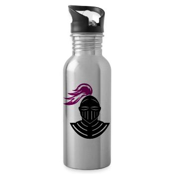 knight - Water bottle with straw - silver - Right