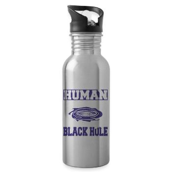 Astronomy This Is My Human Costume I'm Really A - Water bottle with straw - silver - Right