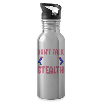 Laser Tag Spieler - Trinkflasche mit integriertem Trinkhalm - Lightsilver - Rechts