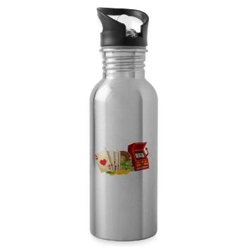 I'm just here for the - Water bottle with straw - silver - Right