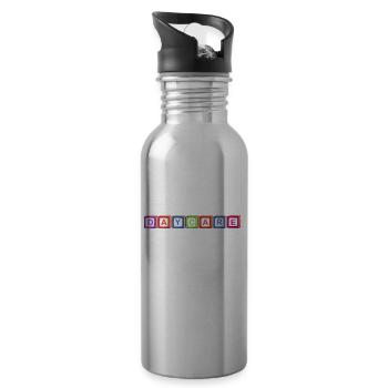 Kindergarten lessons are my - Water bottle with straw - silver - Right