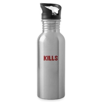 Homework Killing Trees Graduation Ceremony - Water bottle with straw - silver - Right
